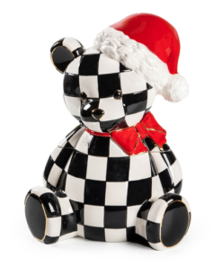 Mackenzie-Childs - Courtly Santa Bear Cookie Jar