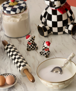 MacKenzie-Childs – Courtly Santa Bear Salt & Pepper Set - Image 2