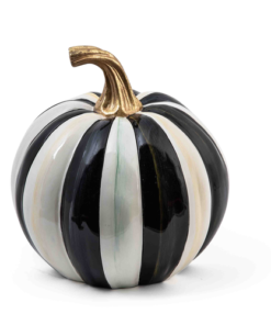 Mackenzie-Child's - Courtly Stripe Glossy Small Pumpkin