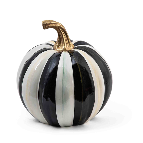 MacKenzie-Childs – Courtly Stripe Glossy Small Pumpkin