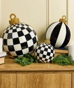 MacKenzie-Childs – Courtly Stripe Medium Tabletop Ornament - Image 2