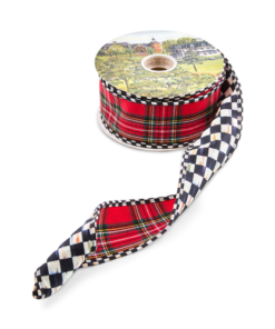 Mackenzie-Childs - Courtly Tartan 2.5" Ribbon
