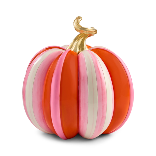 MacKenzie-Childs – Glam ‘O’ Ween Fairytale Stripe Pumpkin