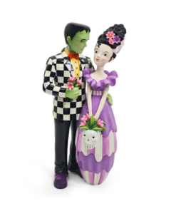 Mackenzie-Child's - Glam 'O' Ween Frankie & Bride Figurine