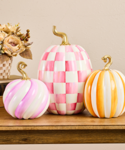 MacKenzie-Childs – Glam ‘O’ Ween Pumpkin Trio Centerpiece - Image 2
