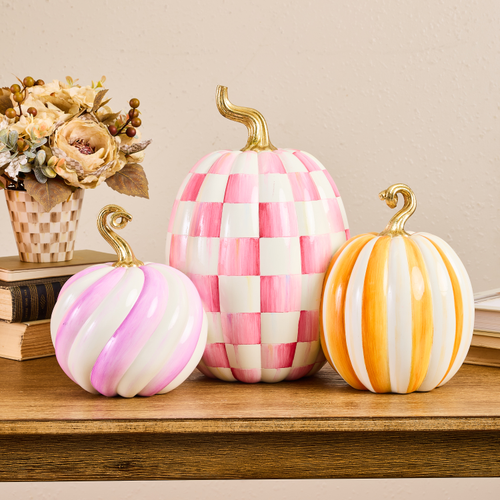 MacKenzie-Childs – Glam ‘O’ Ween Pumpkin Trio Centerpiece - Image 2
