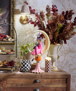 MacKenzie-Childs – Glam ‘O’ Ween Witch on Moon Figurine - Image 3
