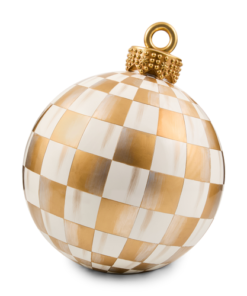 Mackenzie-Childs - Gold Check Large Tabletop Ornament