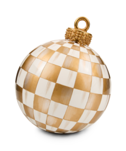 Mackenzie-Childs - Gold Check Small Tabletop Ornament