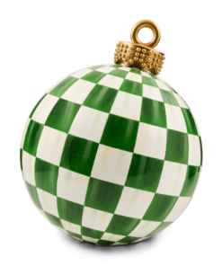 Mackenzie-Childs - Green Check Large Tabletop Ornament