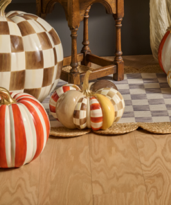MacKenzie-Childs – Harvest Glow Patchwork Medium Pumpkin - Image 3