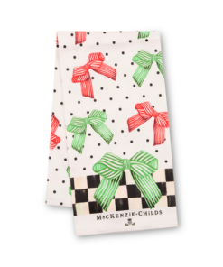 Mackenzie-Childs - Holiday Bow Printed Dish Towel
