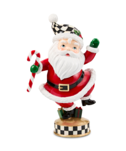 Mackenzie-Childs - Holiday Twinkly Toes Santa Figurine