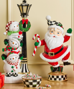 MacKenzie-Childs – Holiday Twinkly Toes Santa Figurine - Image 2