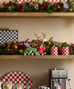 MacKenzie-Childs – Holly Check Resting Deer - Image 3