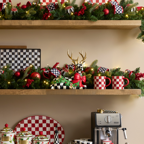 MacKenzie-Childs – Holly Check Resting Deer - Image 3