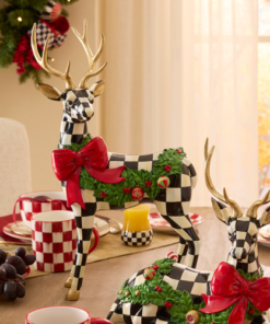 MacKenzie-Childs – Holly Check Standing Deer - Image 2