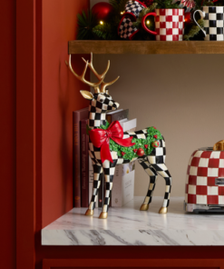 MacKenzie-Childs – Holly Check Standing Deer - Image 3