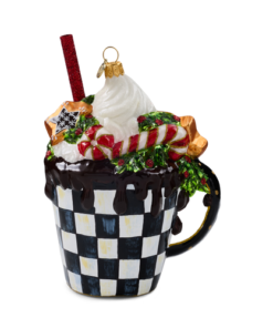 Mackenzie-Childs - Hot Coco Glass Ornament