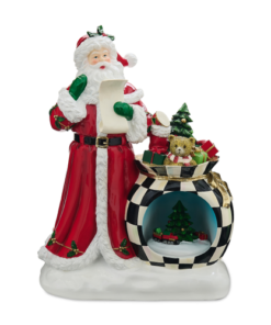 Mackenzie-Childs - Illuminated Santa's Wish List Figurine