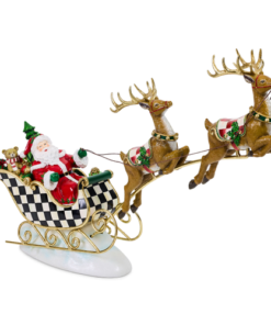 Mackenzie-Childs - Illuminated Sleigh Ride & Reindeer