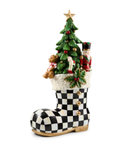 Mackenzie-Childs - Illuminated Trophy Santa Boot