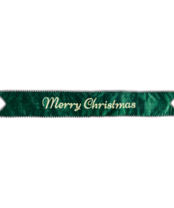 Mackenzie-Childs - Merry Christmas Green Banner