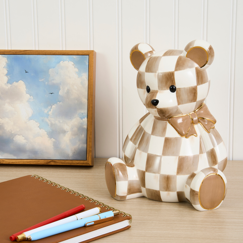 MacKenzie-Childs – Mocha Bear Bank - Image 2