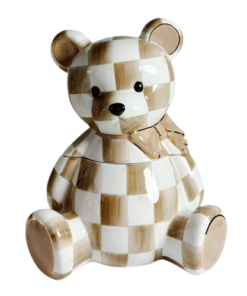 Mackenzie-Child's - Mocha Bear Cookie Jar