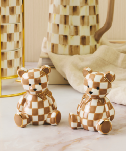 MacKenzie-Childs – Mocha Bear Salt & Pepper Set - Image 2