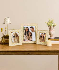 MacKenzie-Childs – Mocha Check 8″ x 10″ Glass Frame - Image 2