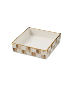 Mackenzie-Child's - Mocha Check Cocktail Napkin Holder