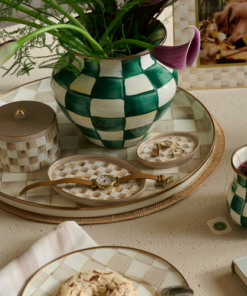 MacKenzie-Childs – Mocha Check Oval Trinket Dishes, Set Of 2 - Image 3