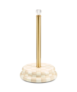 Mackenzie-Child's - Mocha Check Paper Towel Holder
