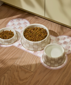 MacKenzie-Childs – Mocha Check Pup Placemat - Image 2