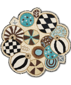 Mackenzie-Childs - Natural Noel Jolly Ornaments Placemat