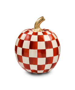 Mackenzie-Child's - Paprika Check Small Pumpkin
