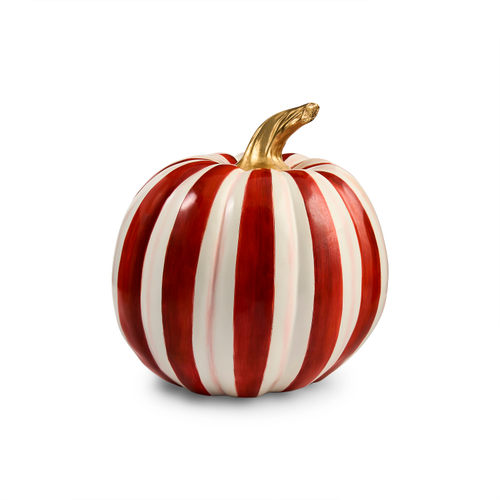 MacKenzie-Childs – Paprika Stripe Medium Pumpkin