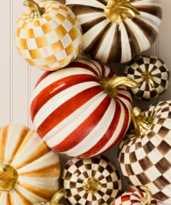 MacKenzie-Childs – Paprika Stripe Medium Pumpkin - Image 3