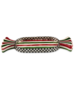 Mackenzie-Childs - Red & Green Capiz Candy Tray