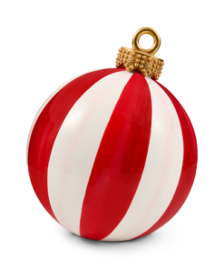 Mackenzie-Childs - Red Stripe Medium Tabletop Ornament