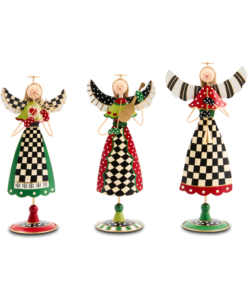Mackenzie-Childs - Rejoicing Tin Angels, Set Of 3