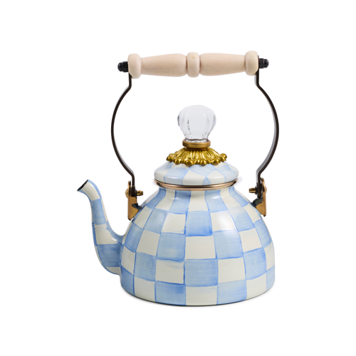 MacKenzie-Childs – Sky Check 1 Quart Tea Kettle