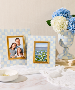 MacKenzie-Childs – Sky Check 5″ x 7″ Frame - Image 2