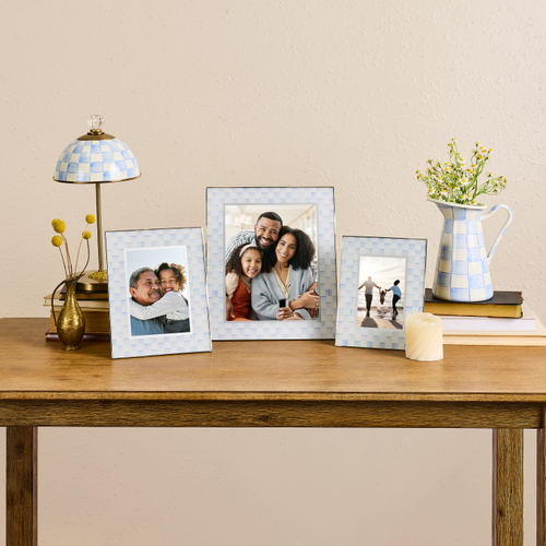 MacKenzie-Childs – Sky Check 5″ x 7″ Glass Frame - Image 2