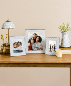 MacKenzie-Childs – Sky Check 8″ x 10″ Glass Frame - Image 2