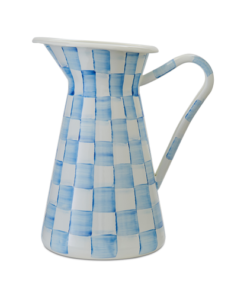 Mackenzie-Child's - Sky Check Large Practical Pitcher
