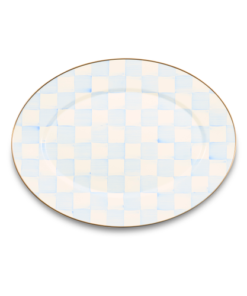 Mackenzie-Child's - Sky Check Medium Oval Platter