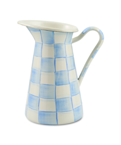 Mackenzie-Child's - Sky Check Medium Practical Pitcher