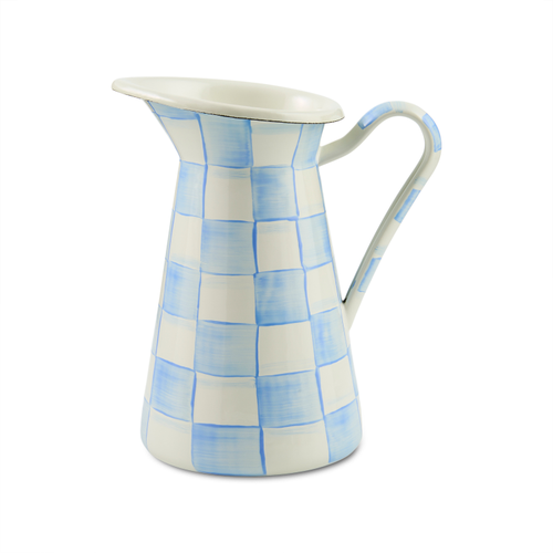 MacKenzie-Childs – Sky Check Medium Practical Pitcher
